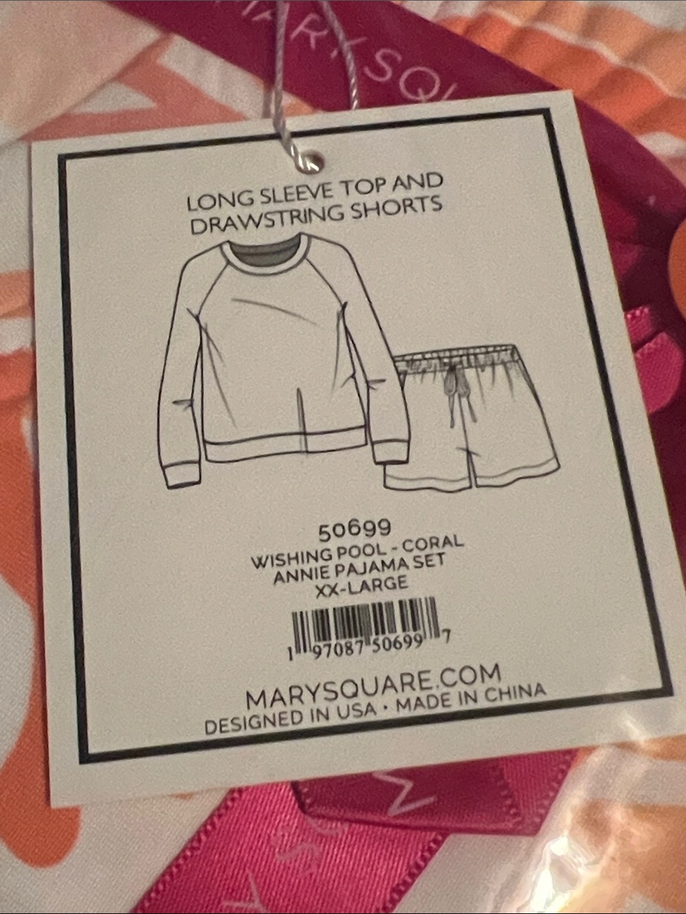 Mary Square Luxury Boutique Pajama Set, Size XXL, New with Tags - Picture 2 of 4